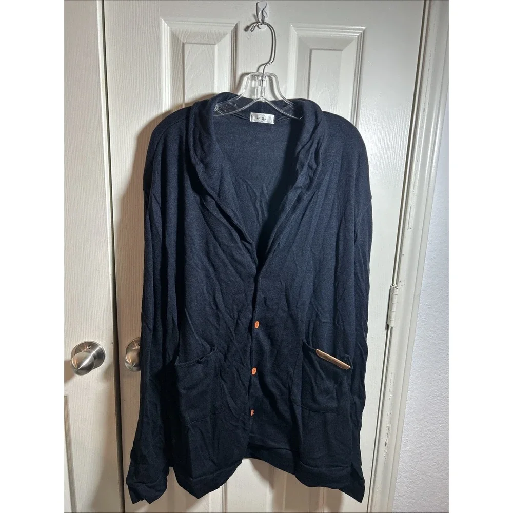 New Bode Men's MSZ Homme Navy Cardigan Front Pocket Size XXL Grandpacore‎